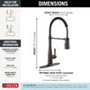 Single-Handle Pull-Down Spring Kitchen Faucet