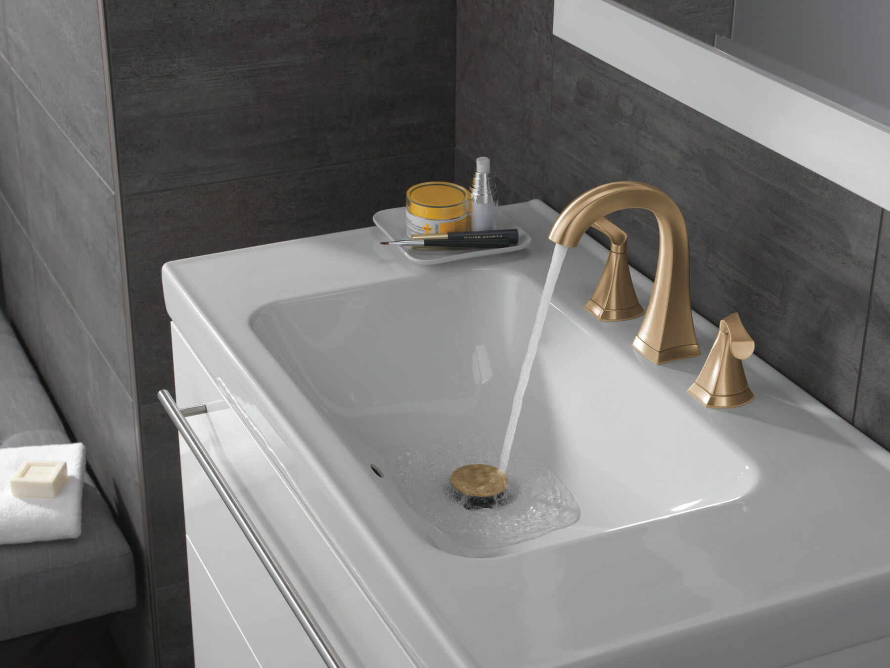 Two Handle Widespread Bathroom Faucet (Recertified), image 2