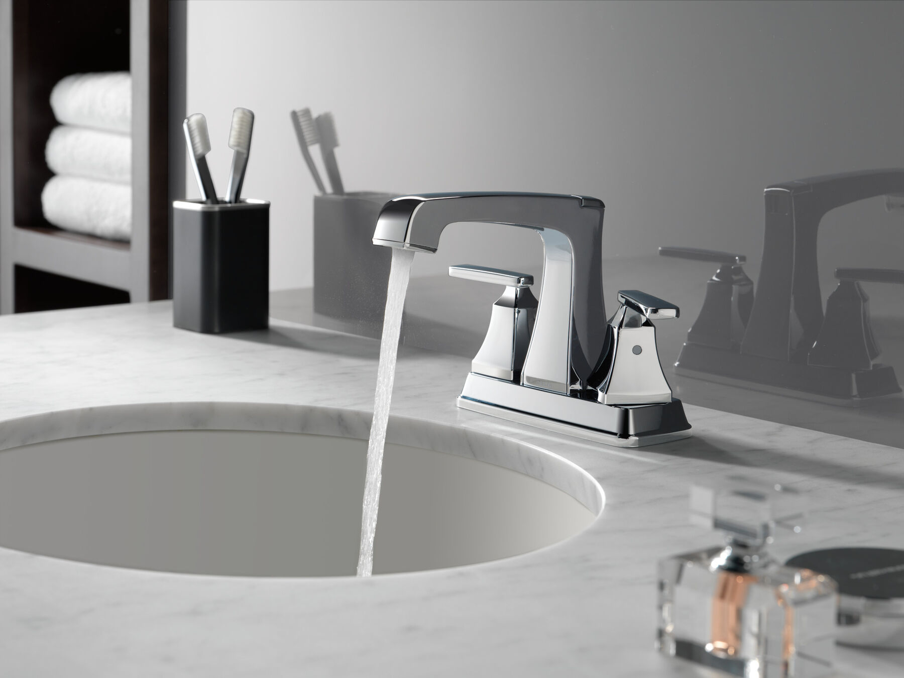 Two Handle Centerset Bathroom Faucet, image 3