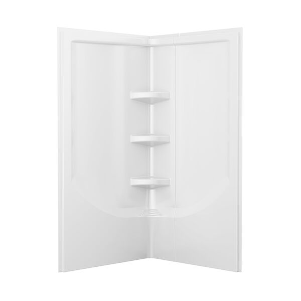 38'' Direct-to-Stud Corner Shower Wall Set