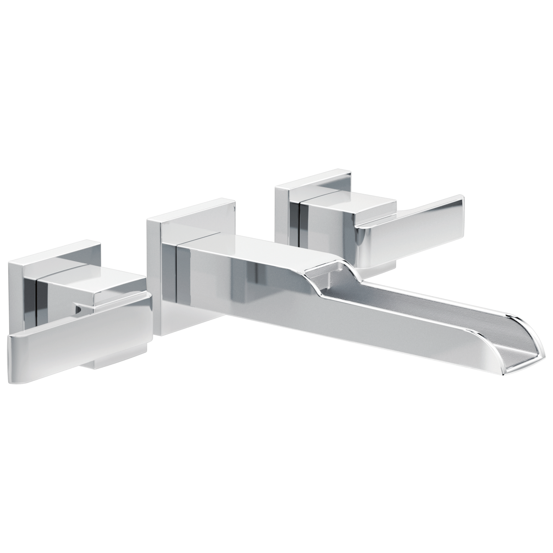 Two Handle Wall Mount Channel Bathroom Faucet Trim