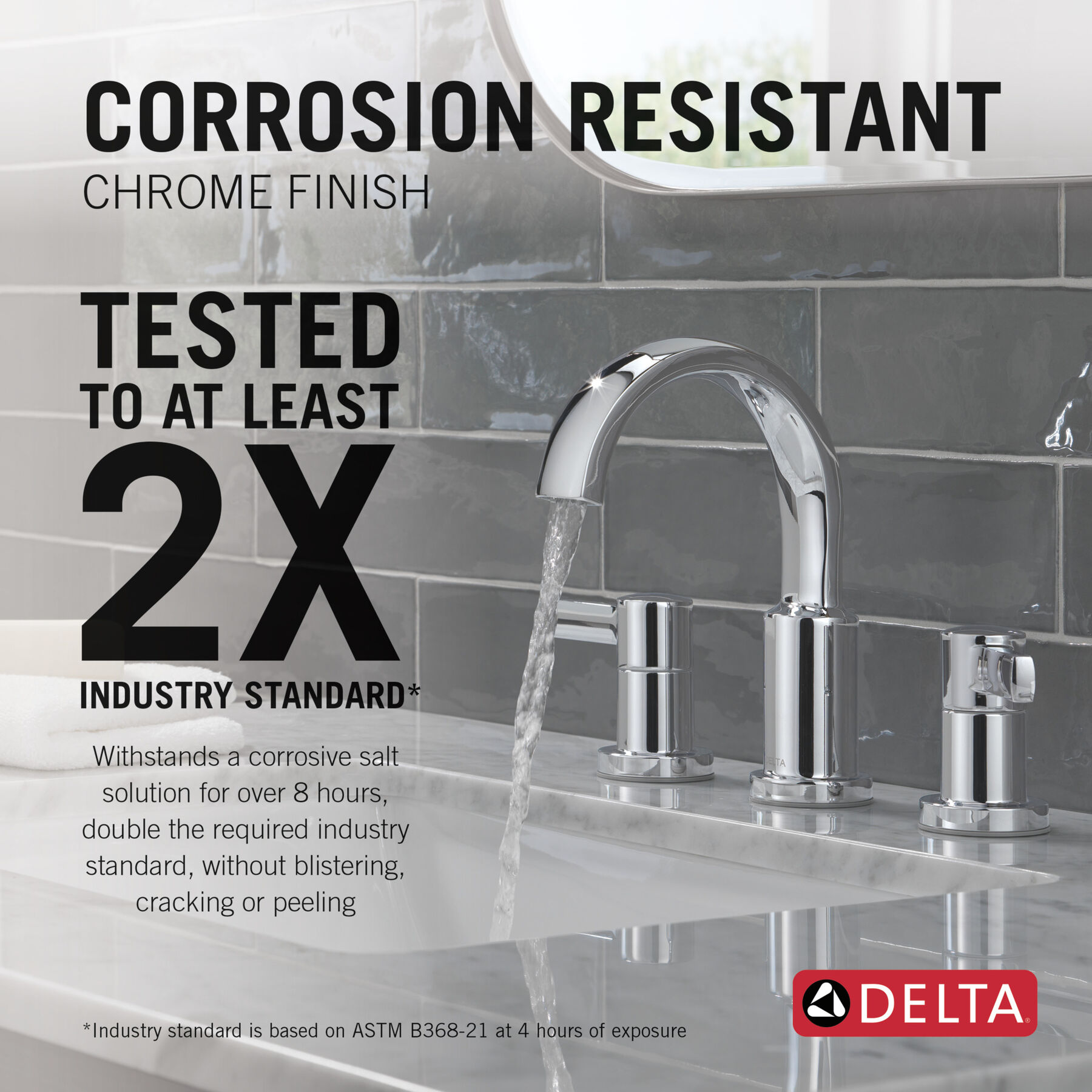 Two Handle Widespread Bathroom Faucet, image 2