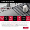 30” Stainless Steel Workstation Kitchen Sink Drop-In Undermount Single Bowl with WorkFlow™ Ledge and Accessories
