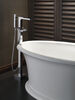 Single Handle Floor Mount Channel Spout Tub Filler Trim with Hand Shower