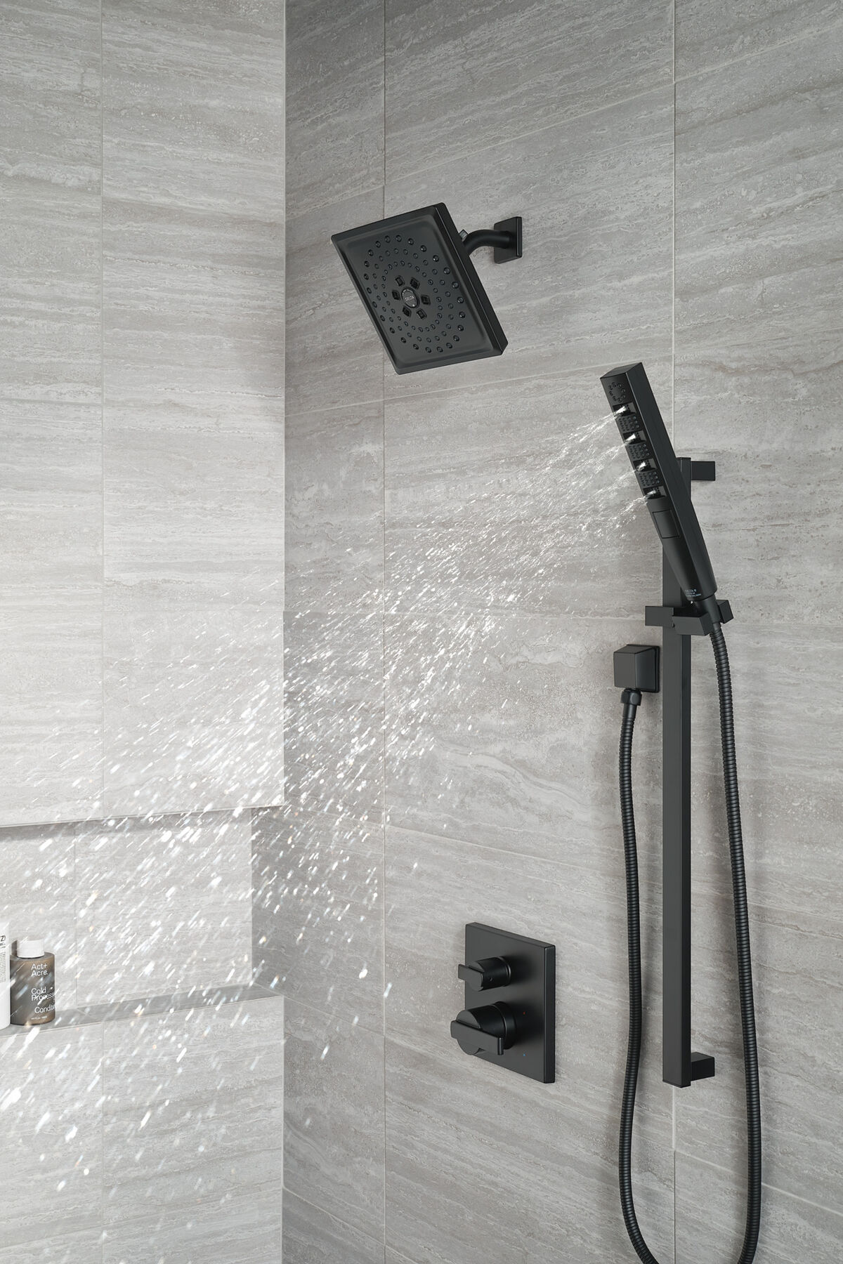 Angular Modern Monitor® 14 Series Valve Trim with 3-Setting Integrated Diverter, image 4