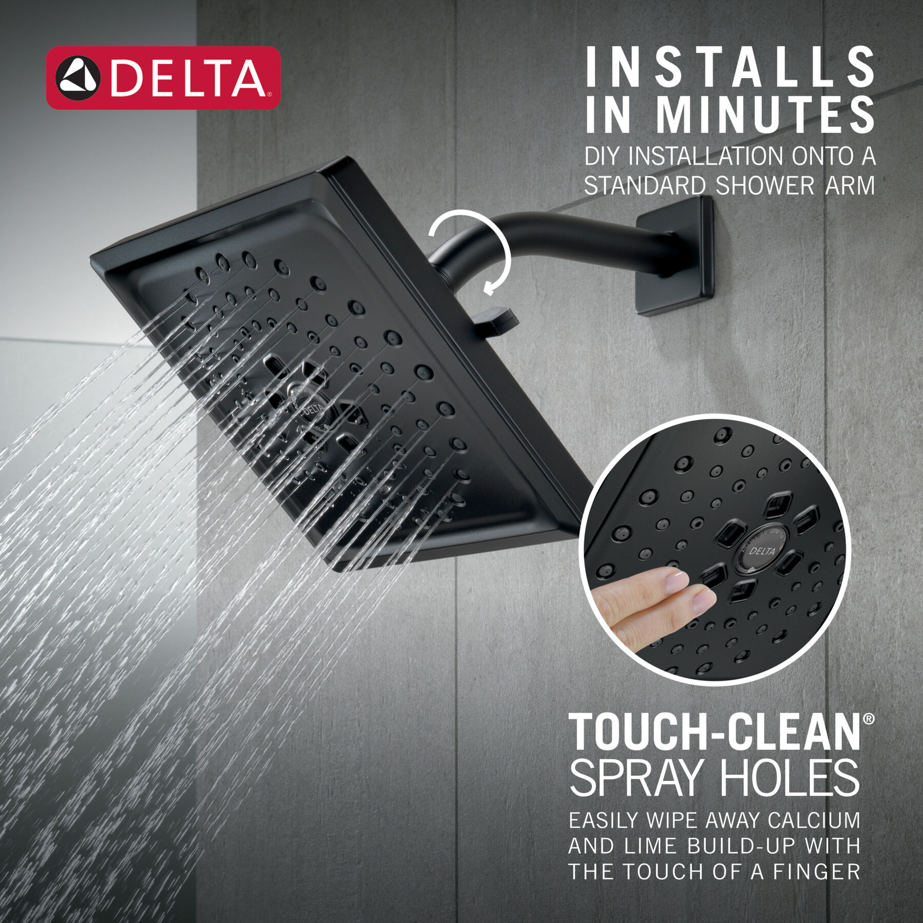 H<sub>2</sub>Okinetic® 3-Setting Raincan Shower Head, image 8