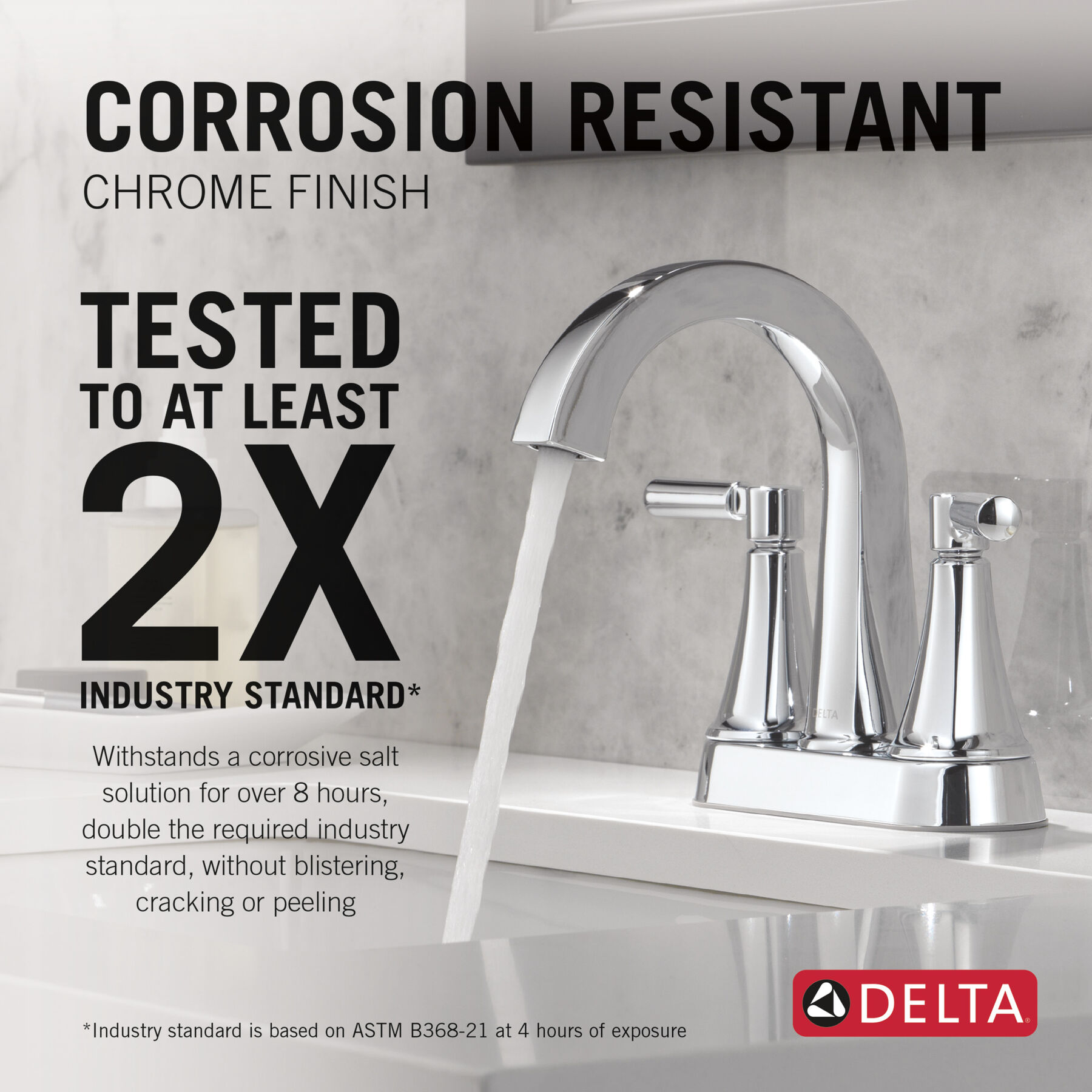 Two Handle Centerset Bathroom Faucet, image 2