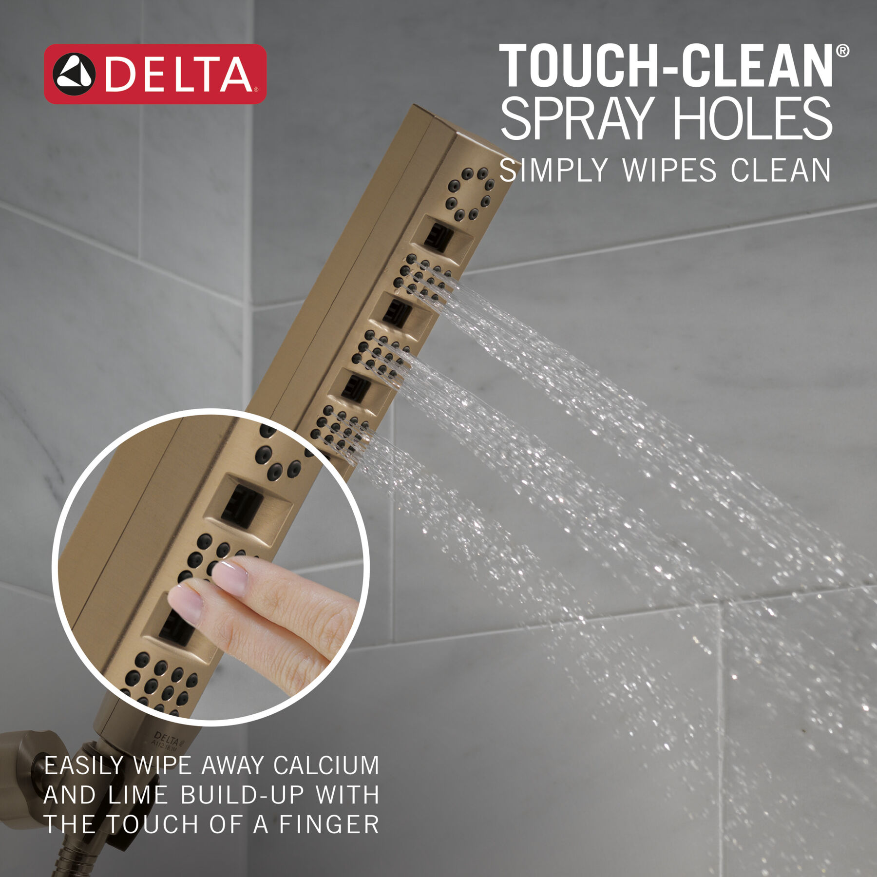 H<sub>2</sub>Okinetic&reg; 4-Setting Wall Mount Hand Shower (Recertified)