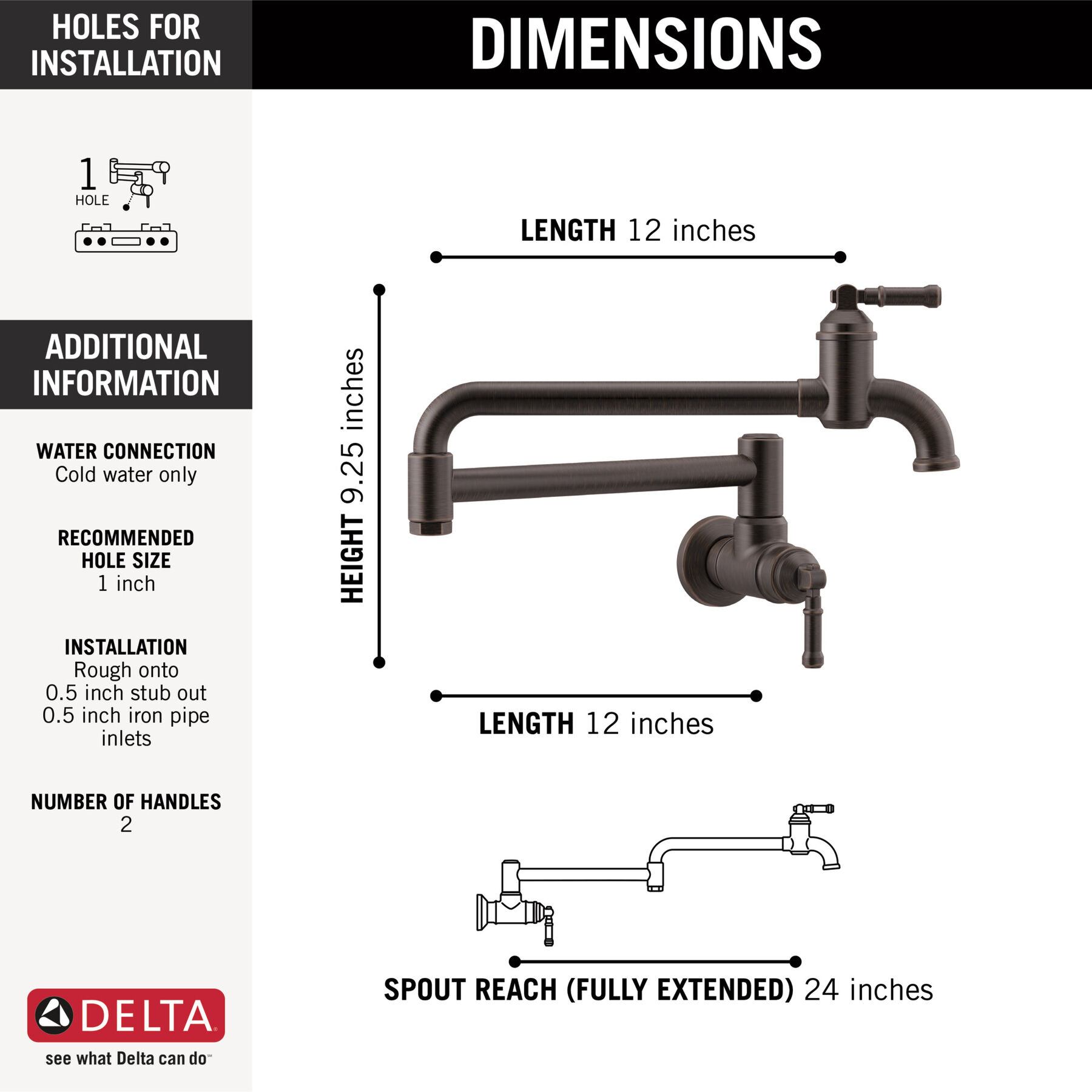 Wall Mount Pot Filler