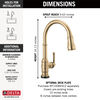 Touch<sub>2</sub>O&reg; Technology Kitchen Faucet with Touchless Technology