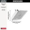 4-Setting 6-inch Shower Head