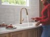 Single Handle Kitchen Pull-Down Faucet With Touchless Technology