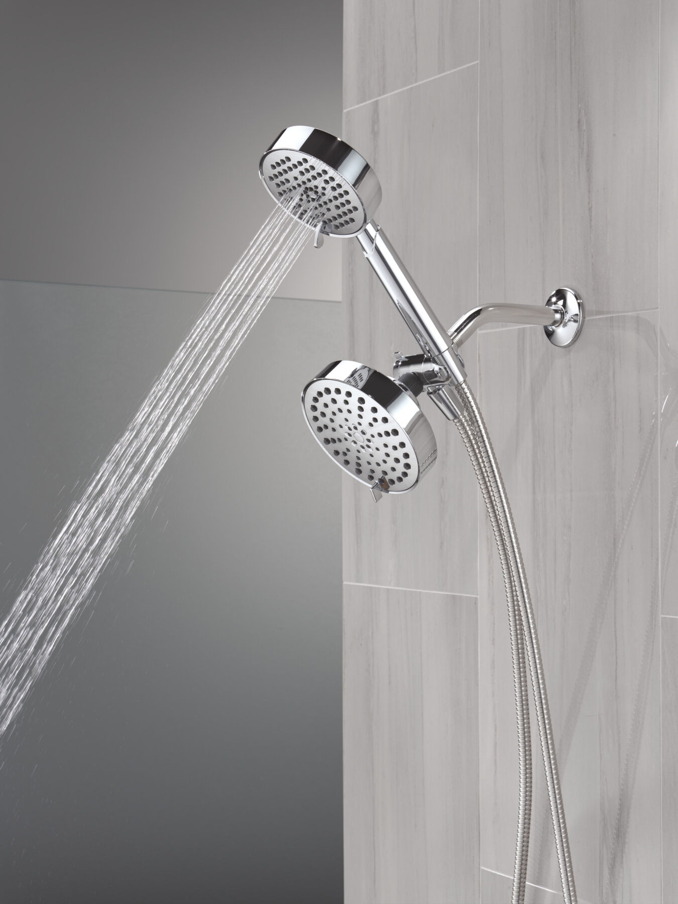 5-Setting Two-in-One Combination Shower with Additional Mount