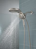 HydroRain&reg; H2Okinetic&reg; 5-Setting Two-in-One Shower Head (Recertified)
