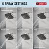 H2Okinetic&reg; 6-Setting 9-inch Raincan Shower Head with Silicone Spray Face