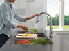 Touch2O with Touchless Technology Single Handle Pull-Down Kitchen Faucet with Soap Dispenser