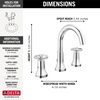 Two Handle Widespread Bathroom Faucet