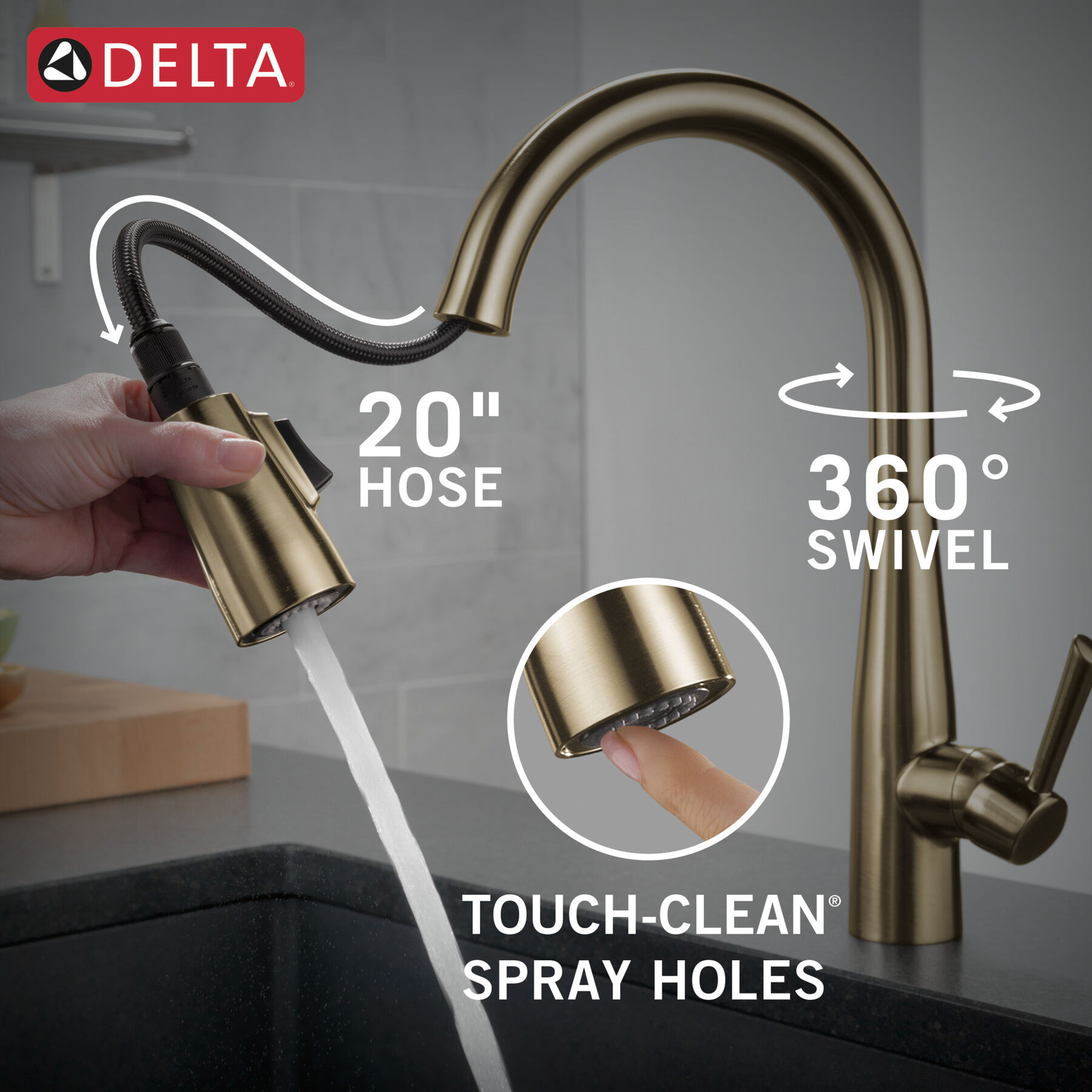 Pull-Down Kitchen Faucet  (Recertified)