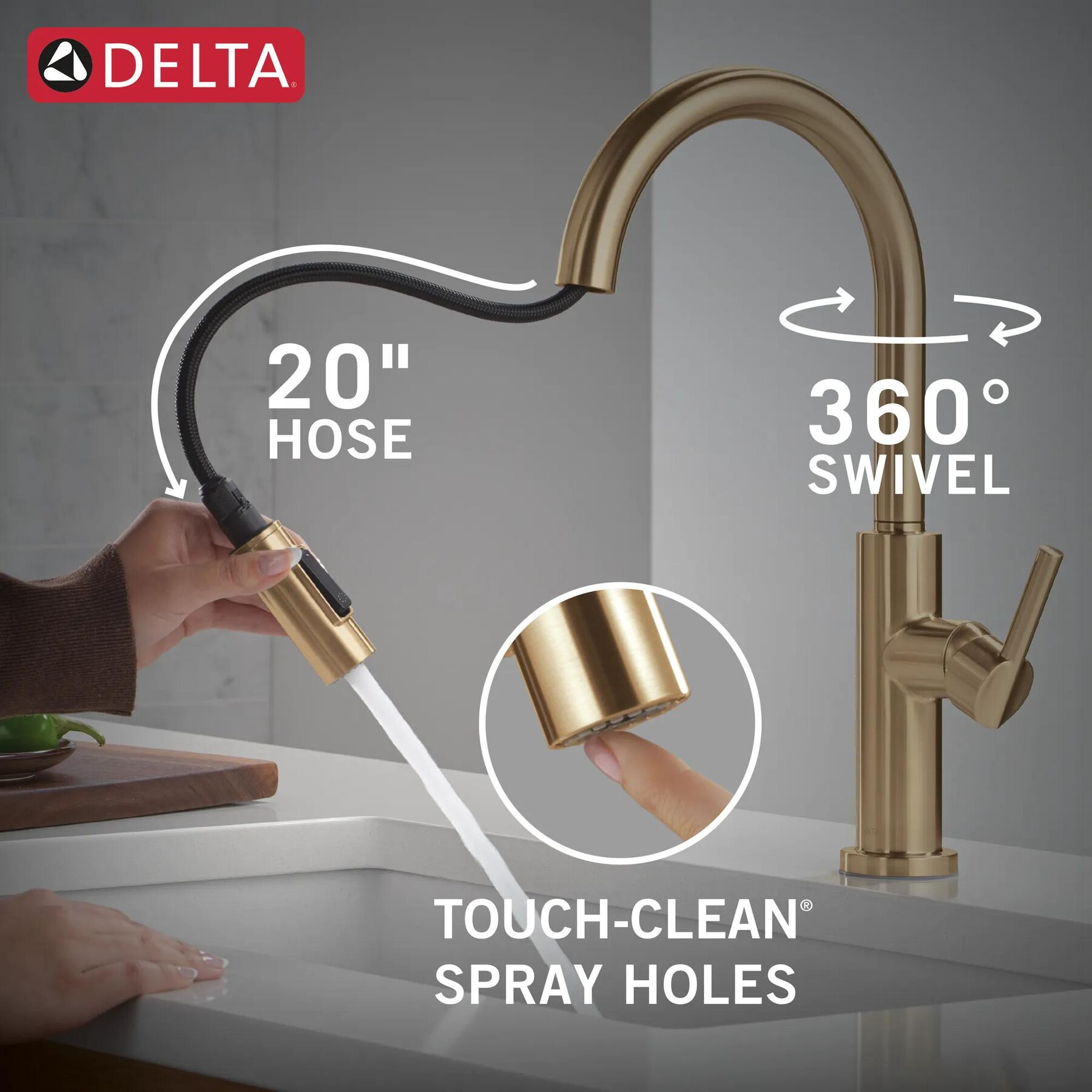 Single Handle Pull-Down Kitchen Faucet (Recertified)