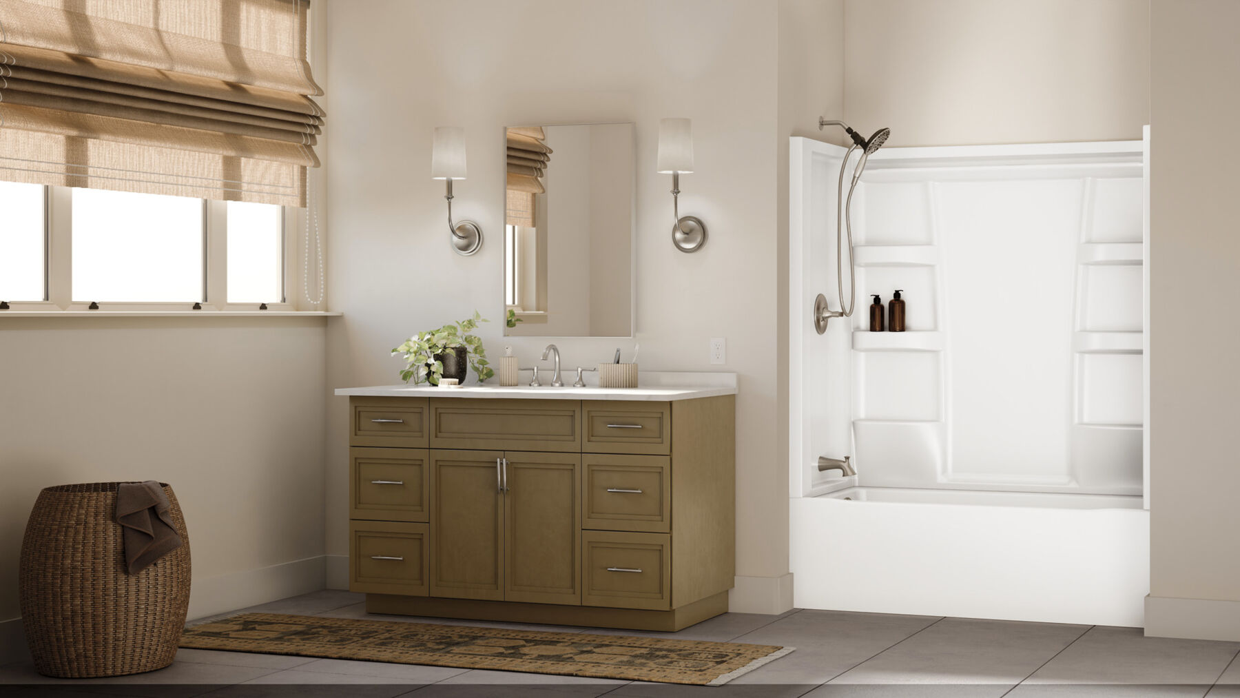 ProCrylic Bathtub 60 in. x 30 in. Left Drain