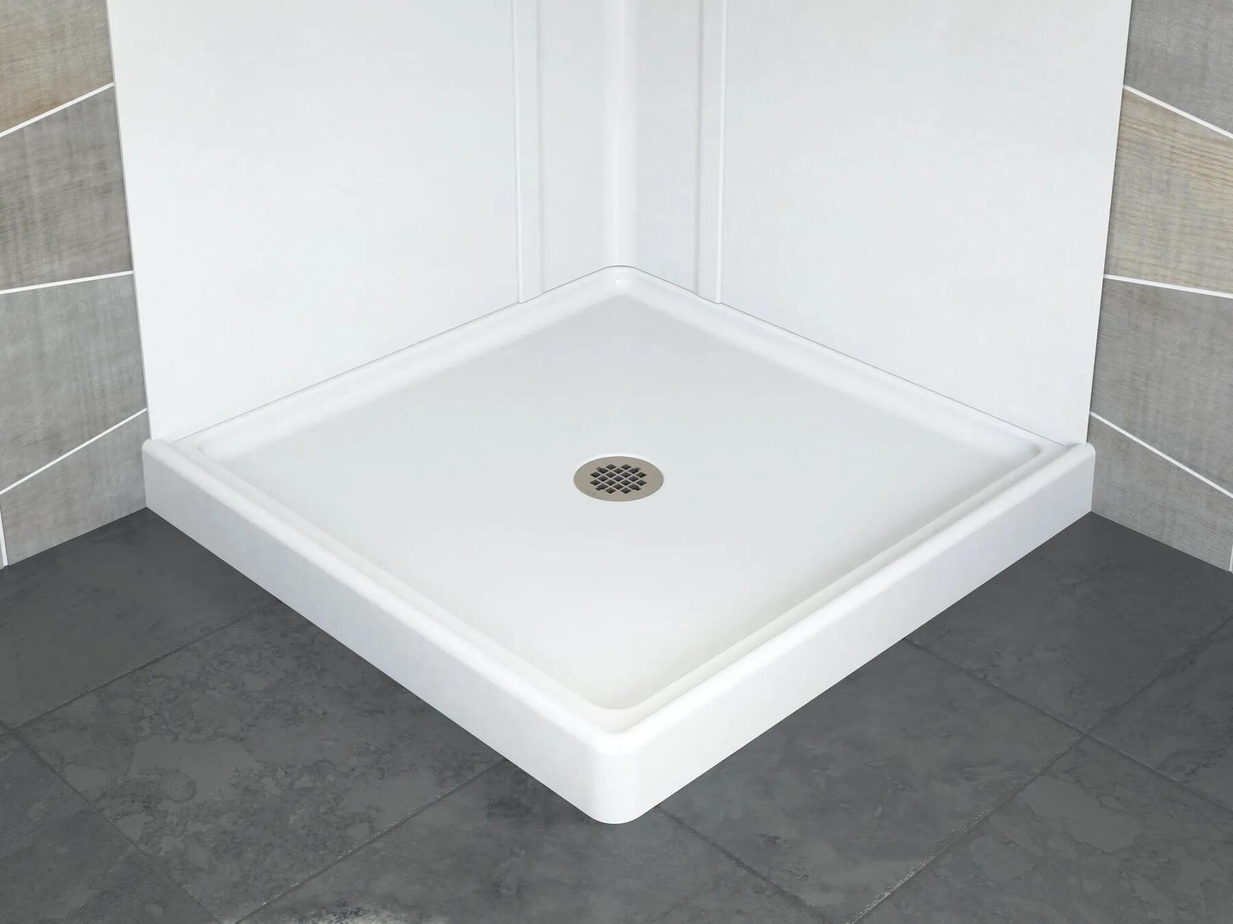 32&rdquo; x 32&rdquo; Corner Shower Base