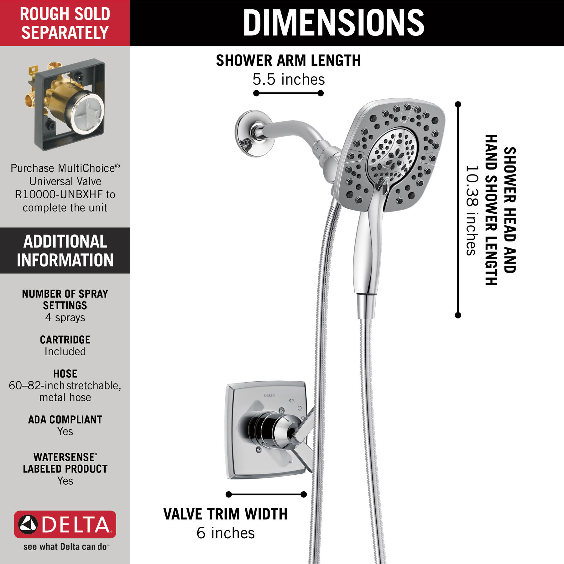 Monitor&reg; 17 Series Shower Trim with In2ition&reg;