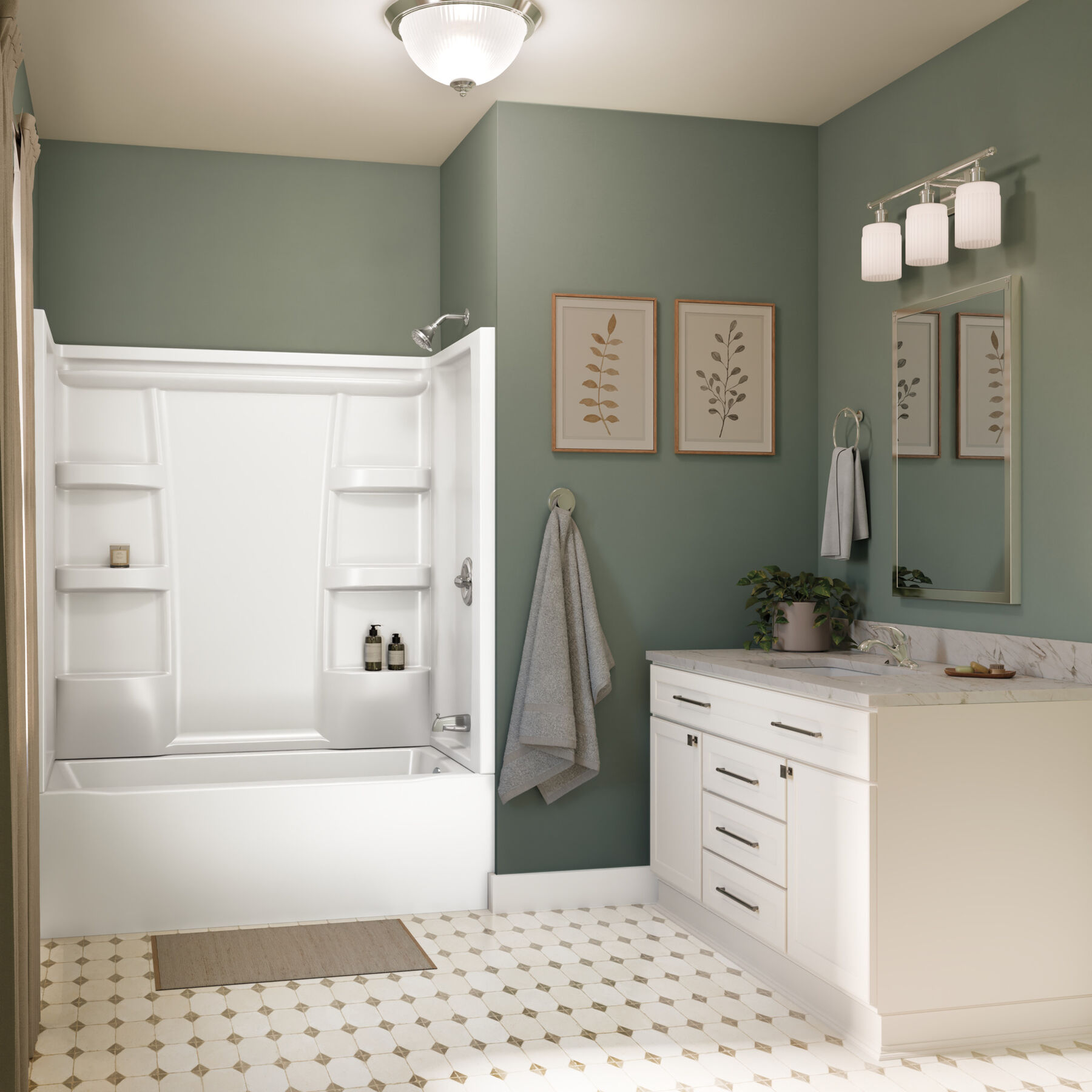 Procrylic 60 in. x 32 in. Bathtub Surround