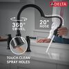 Two Handle Pull-Down Bridge Kitchen Faucet (Recertified)