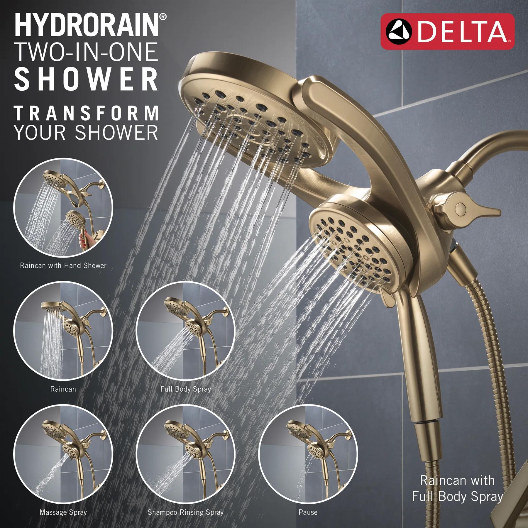 HydroRain&reg; 14 Series Tub and Shower (Recertified)