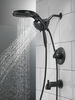HydroRain&reg; H<sub>2</sub>Okinetic&reg; 5-Setting Two-in-One Shower Head (Recertified)