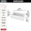 60x30 Alcove Bathtub, Wall Set, Trim and Drain Bundle - Left Drain