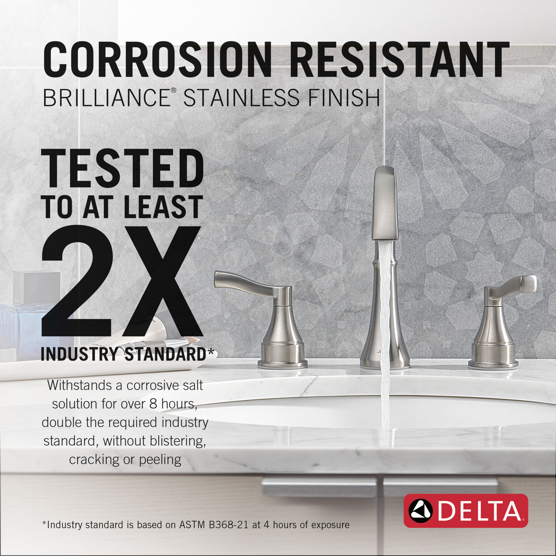 Widespread Lavatory Faucet with 14 Series Shower Trim and Rough Bundle