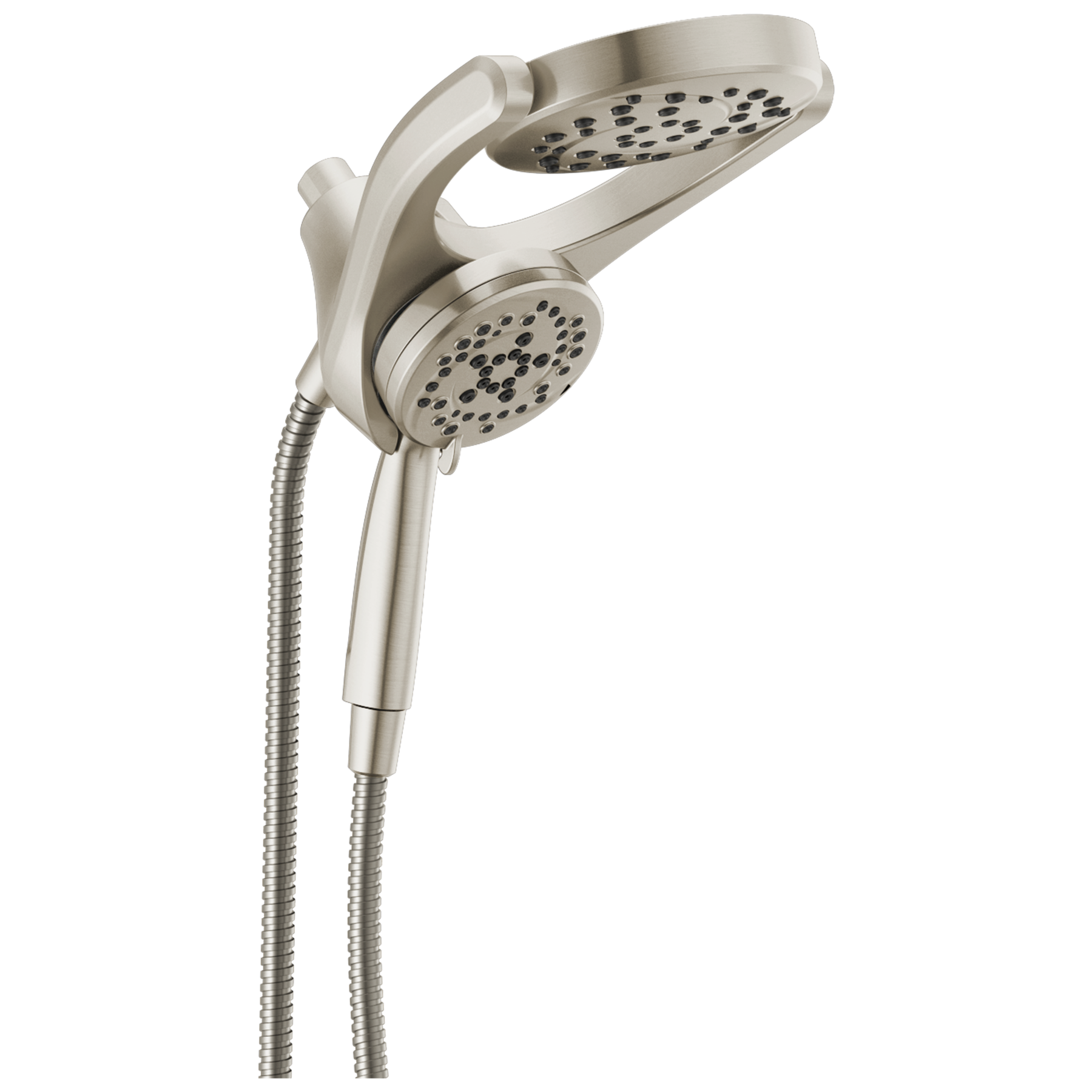 HydroRain&reg; 4-Setting Two-in-One Shower Head (Recertified)