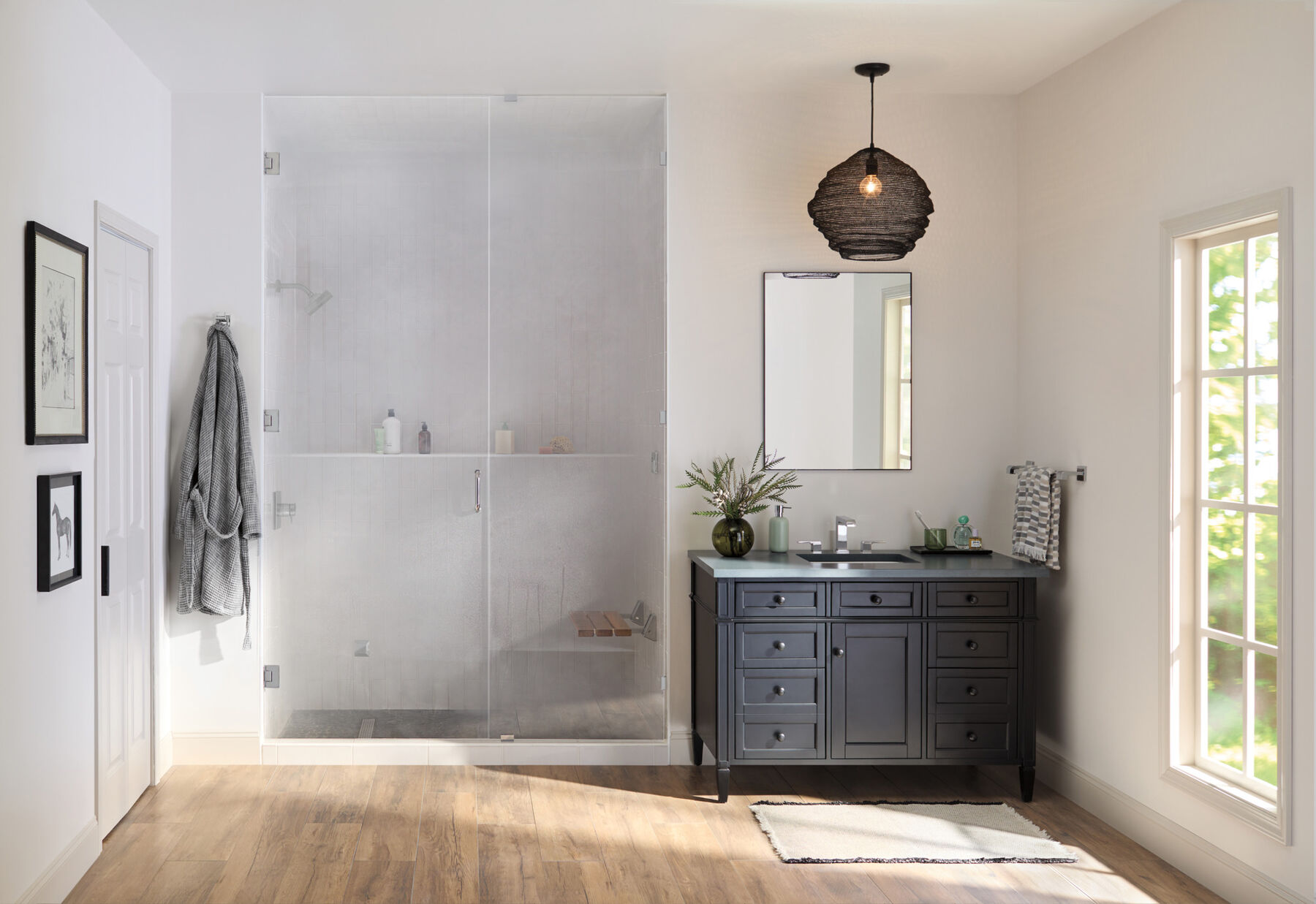 Tilt-Up Shower Seat