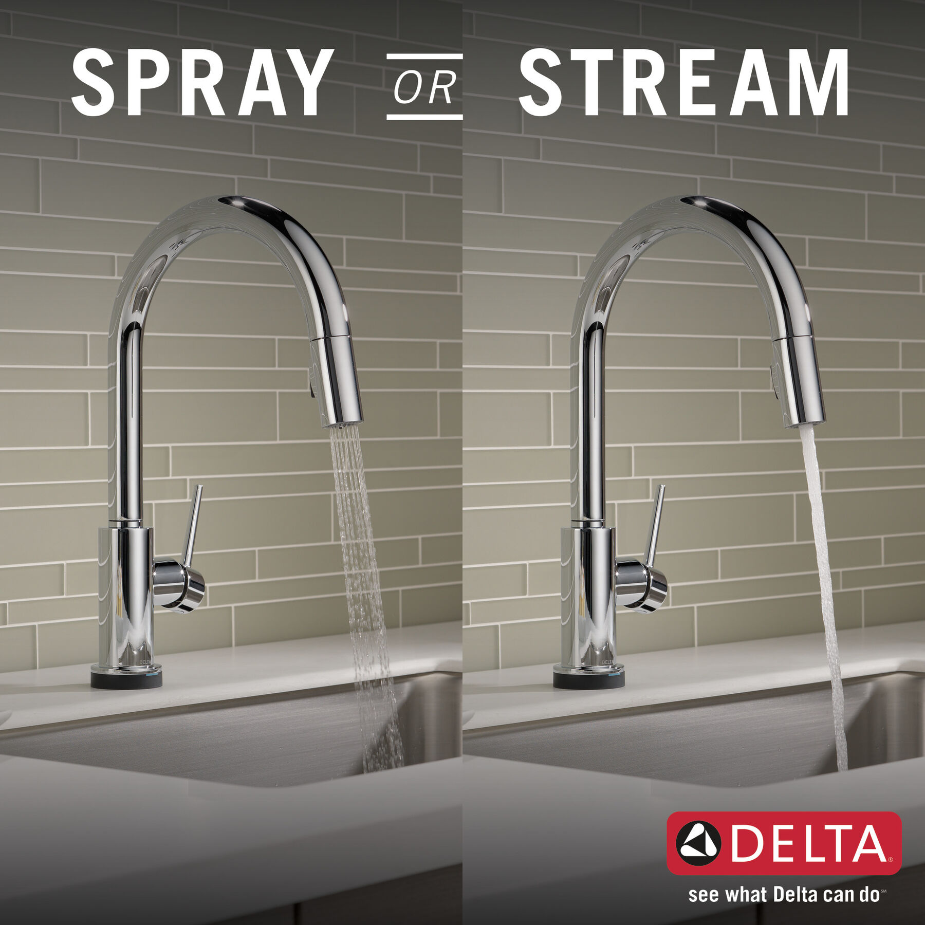 VoiceIQ&reg; Single-Handle Pull-Down Kitchen Faucet with Touch<sub>2</sub>O&reg; Technology