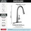 Touch<sub>2</sub>O&reg; Technology Kitchen Faucet with Touchless Technology (Recertified)