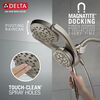 HydroRain&reg; 4-Setting Two-in-One Shower Head (Recertified)