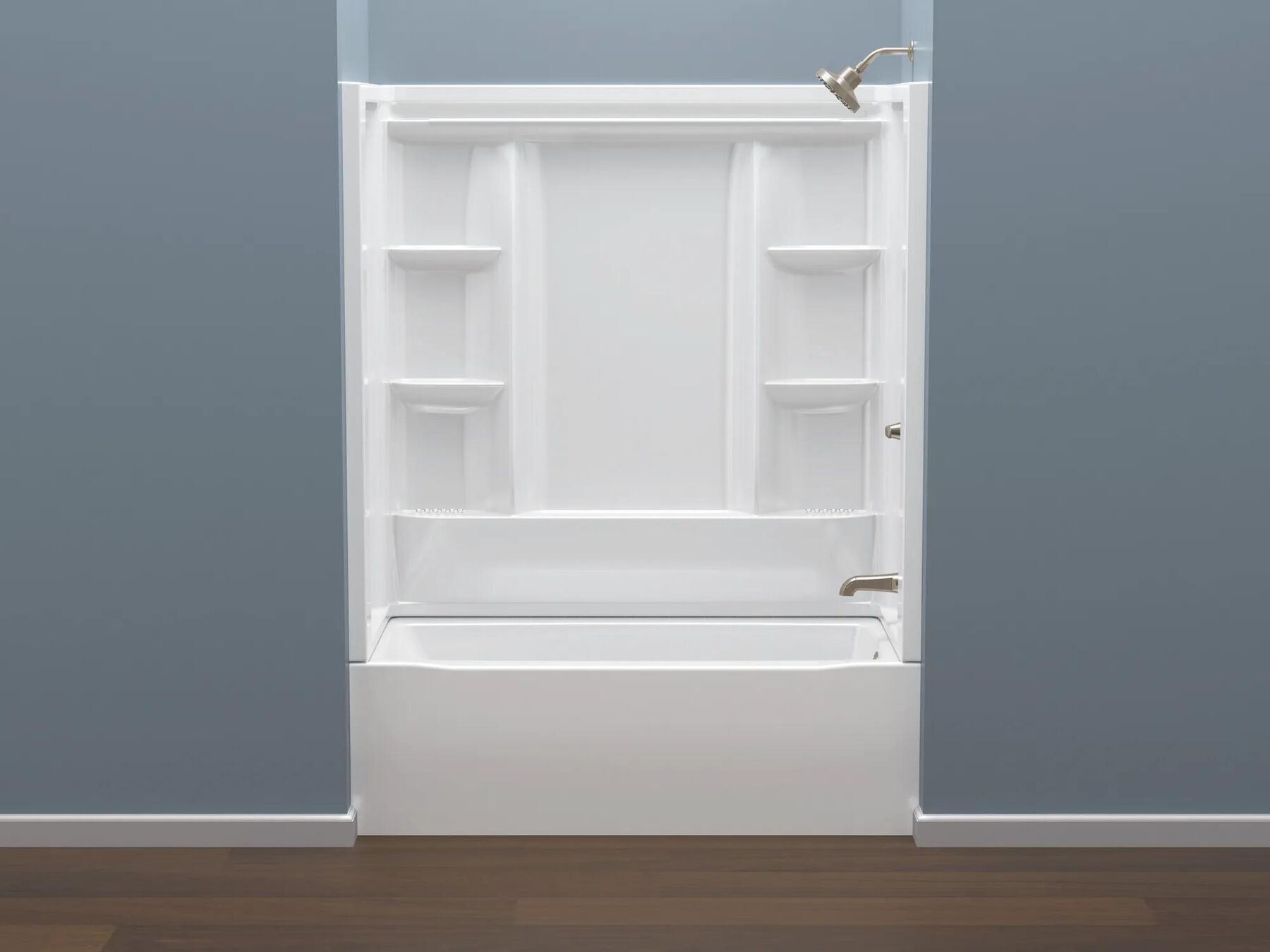 60x30 Alcove Bathtub, Wall Set, Trim and Drain Bundle - Right Drain