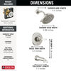 Widespread Lavatory Faucet with 14 Series Tub Shower Trim and Rough Bundle