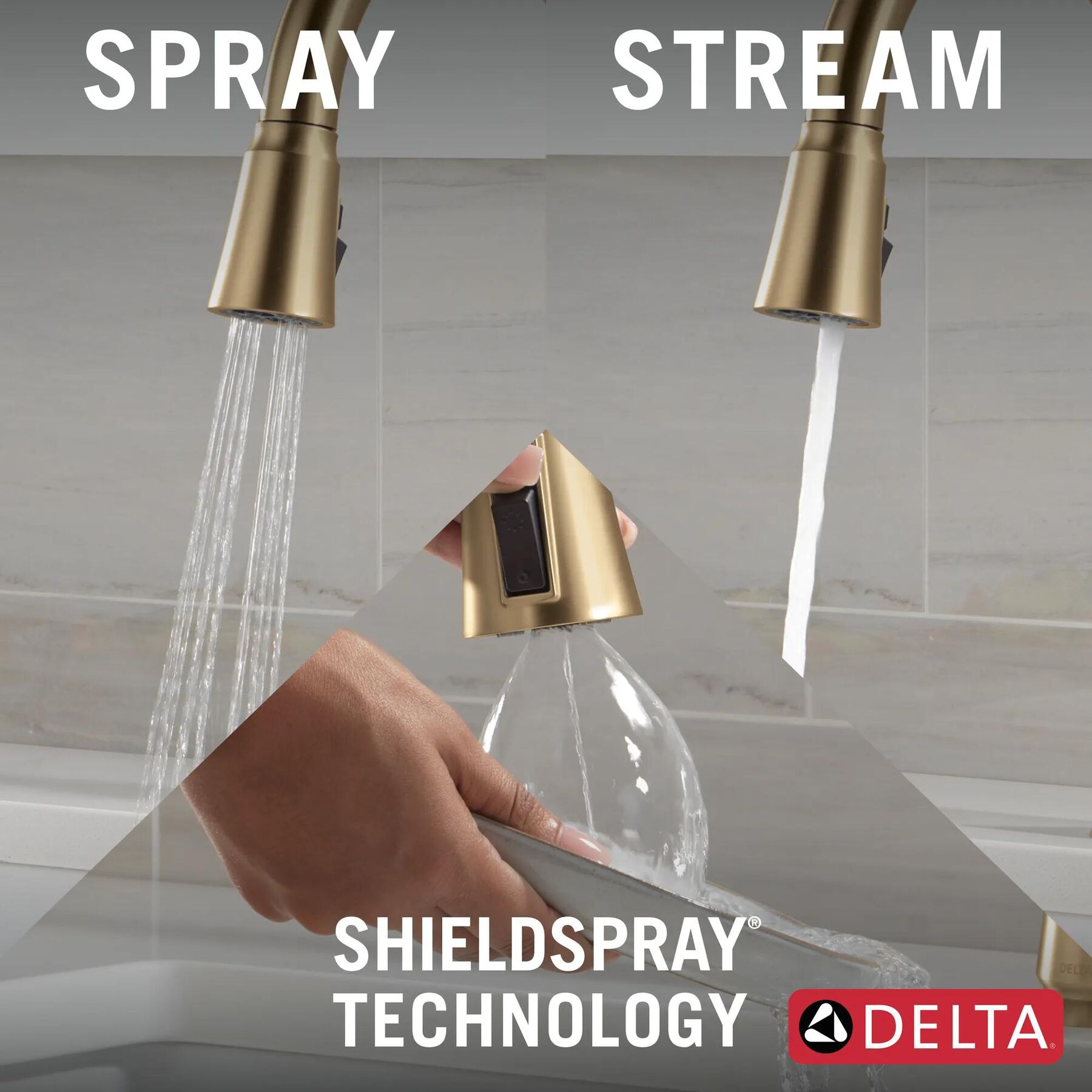 Single Handle Kitchen Pull-Down Faucet w/ Soap Dispenser