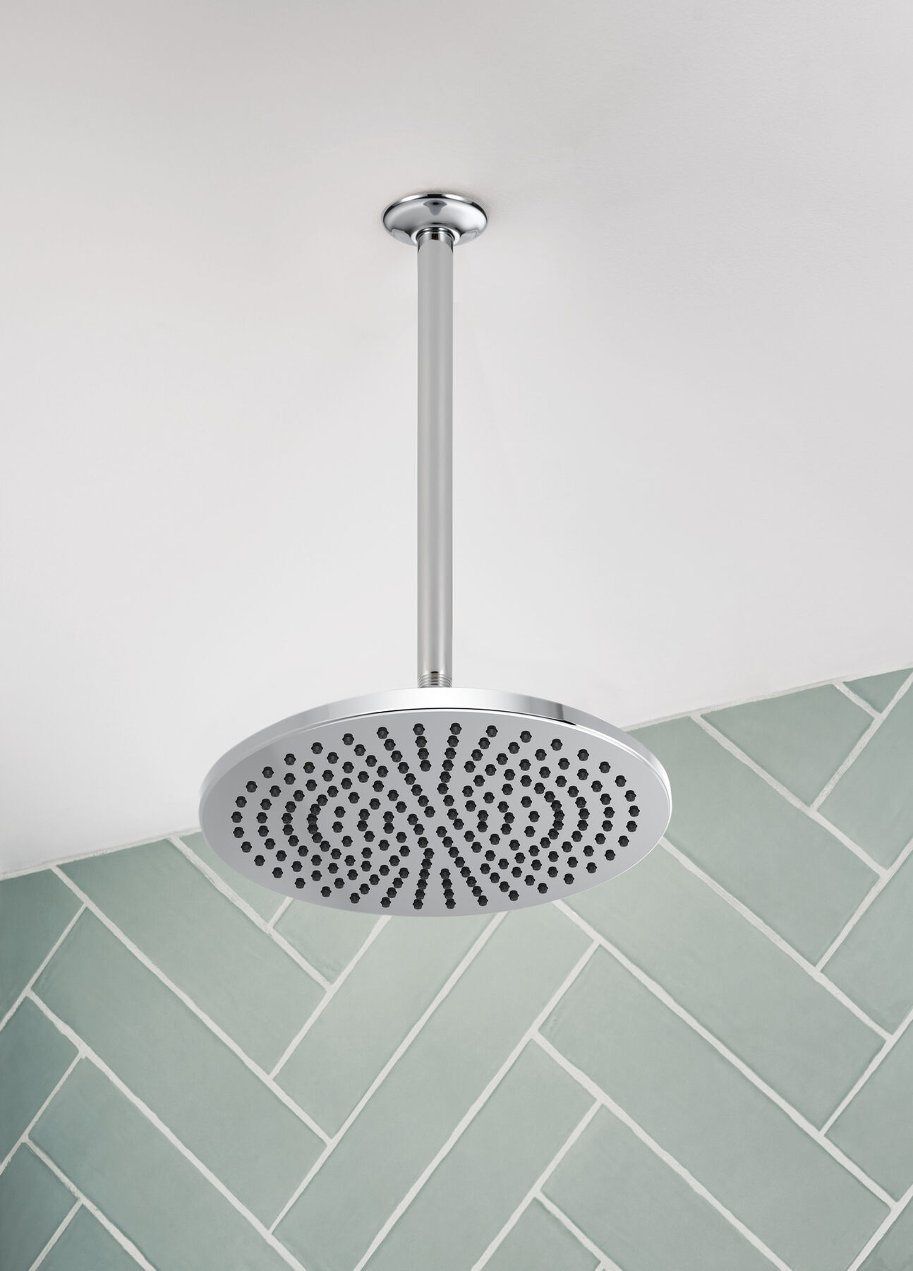 Single-Setting Metal Raincan Shower Head