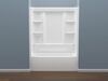 60x30 Alcove Bathtub with Wall Set Bundle - Left Drain
