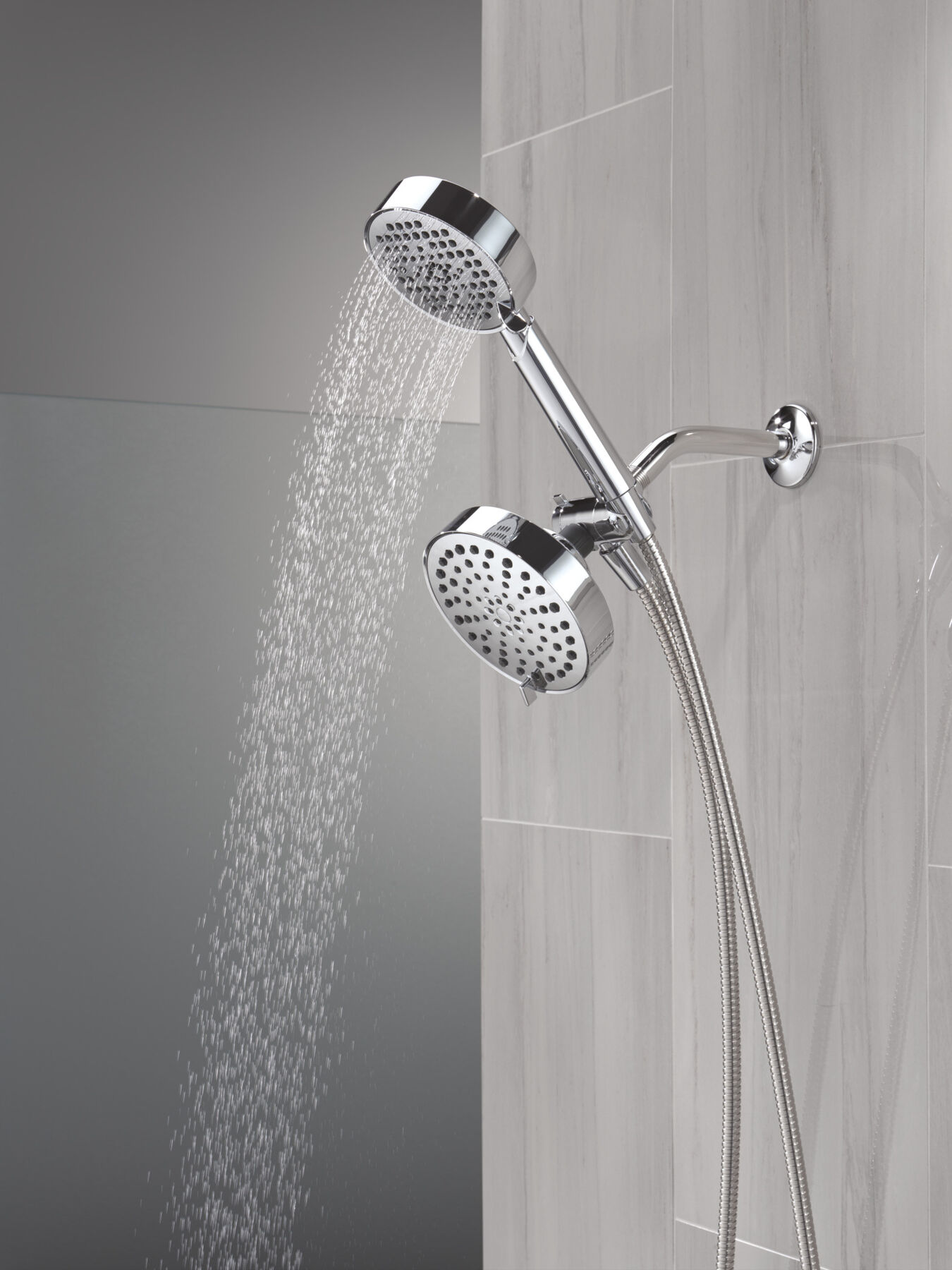 5-Setting Two-in-One Combination Shower with Additional Mount