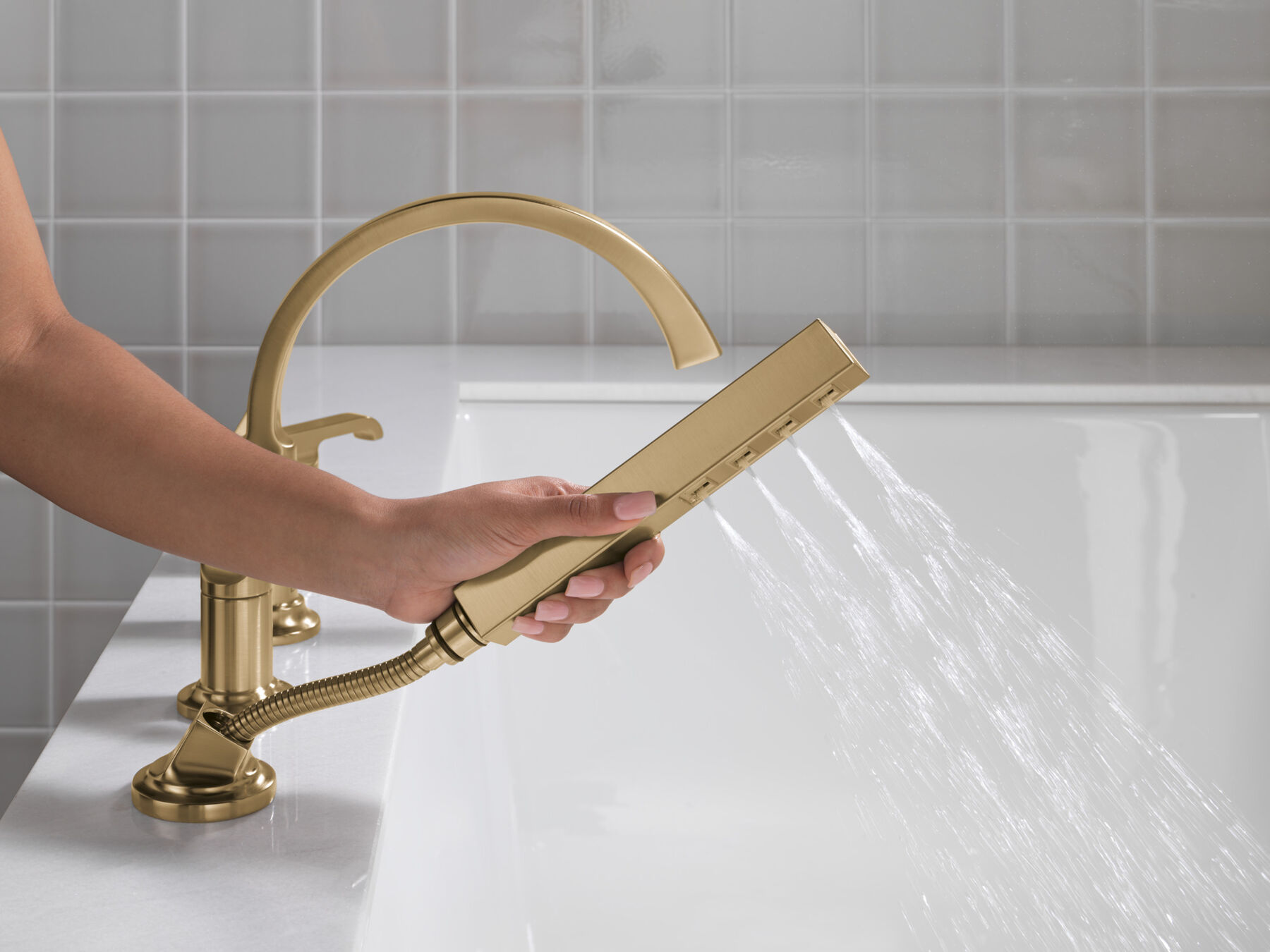 Roman Tub Handles - Lever