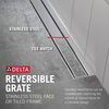 24" Reversible Linear Shower Drain Trim