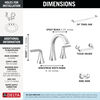 Widespread Lavatory Faucet with 14 Series Shower Trim and Bathroom Accessories Bundle