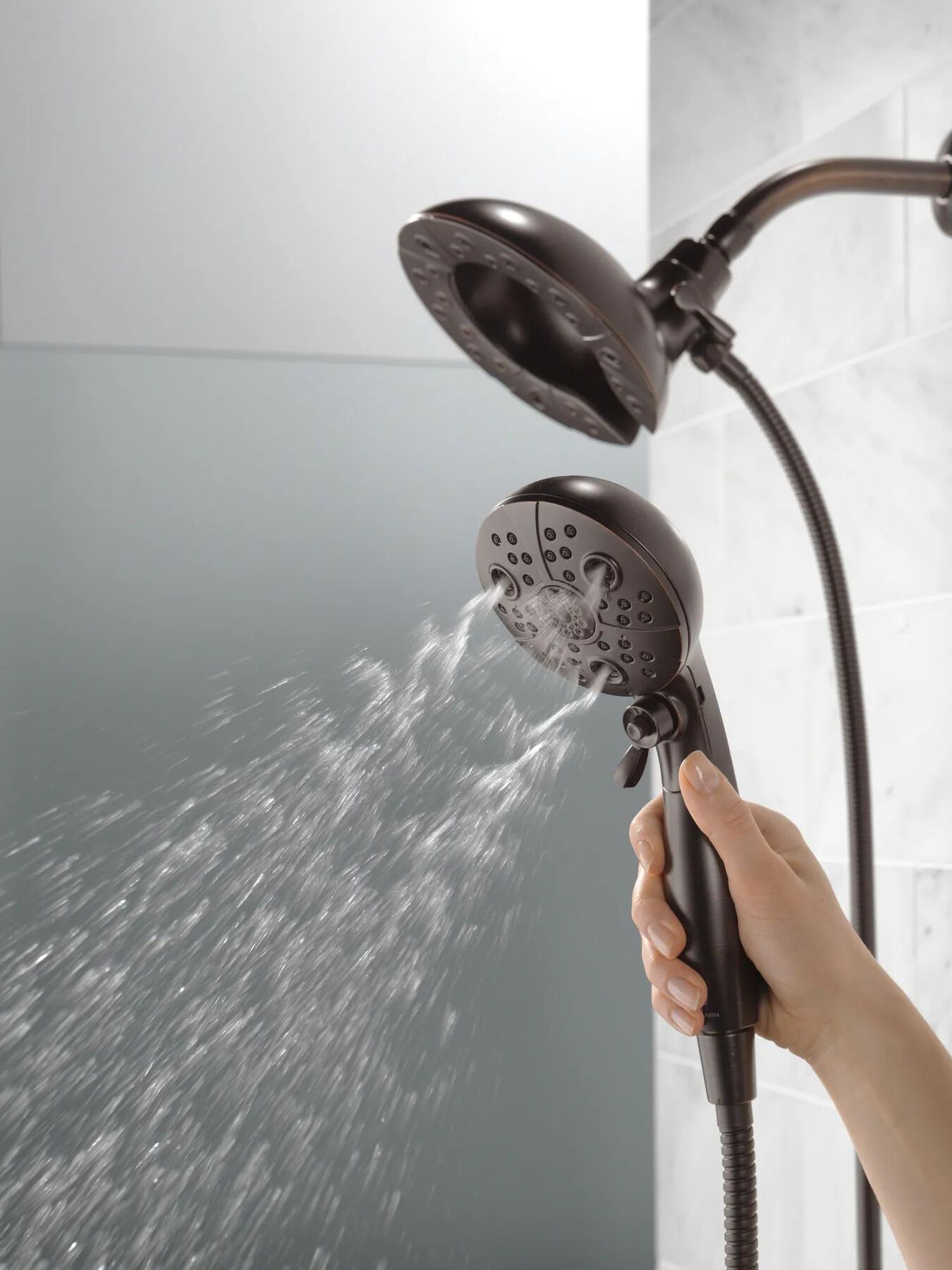 H<sub>2</sub>Okinetic&reg; In2ition&reg; 5-Setting Two-in-One Shower (Recertified)