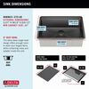 27&rdquo; Undermount 16 Gauge Workstation Kitchen Sink Single Bowl with WorkFlow&trade; Ledge and Accessories