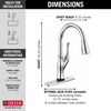 Single-Handle Pull-Down Kitchen Faucet with Touch<sub>2</sub>O&reg; Technology Technology