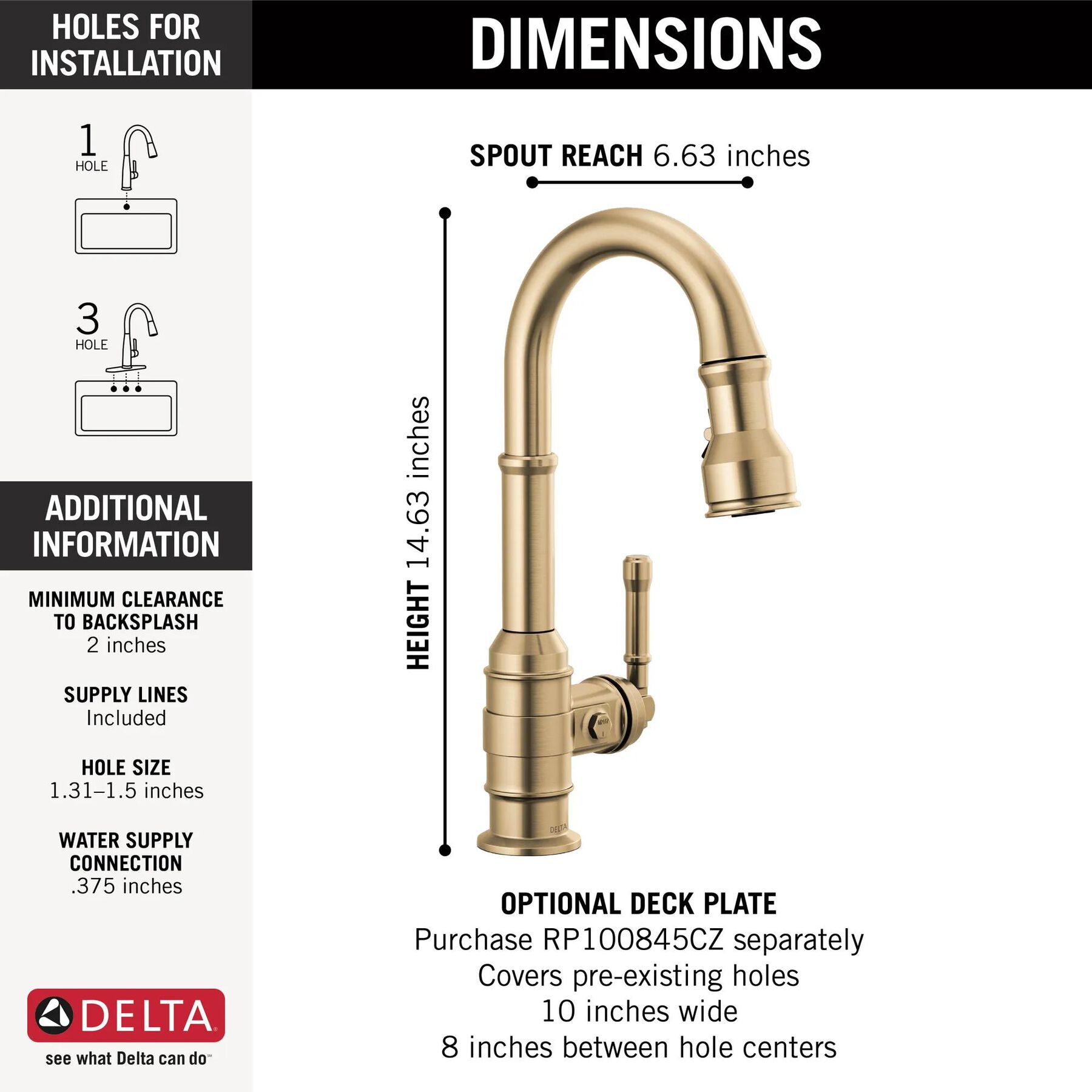 Single Handle Pull-Down Bar/Prep Faucet